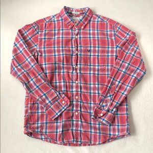 American eagle plaid button down